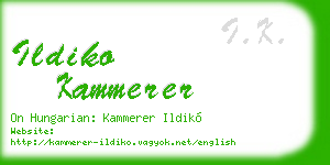 ildiko kammerer business card